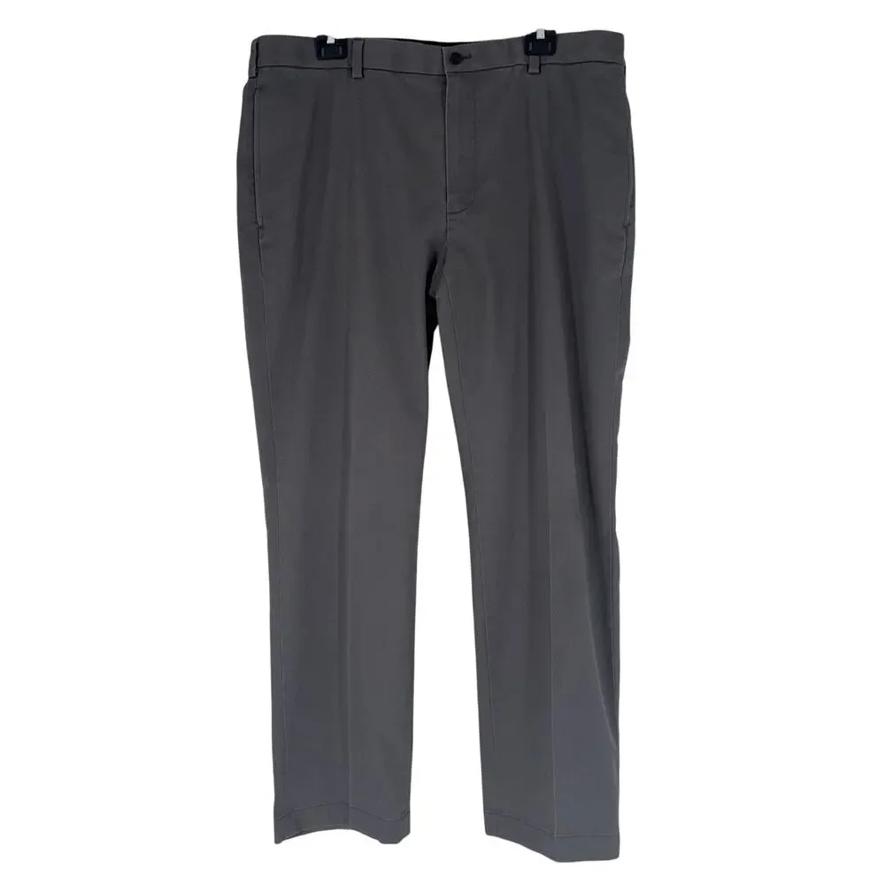 Brooks Brothers Men's Pants Advantage Chino Clark Gray/Taupe 38x31 Slacks Preppy